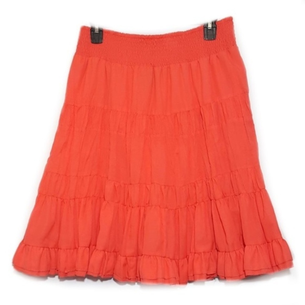 Orange Fluffy Skirt